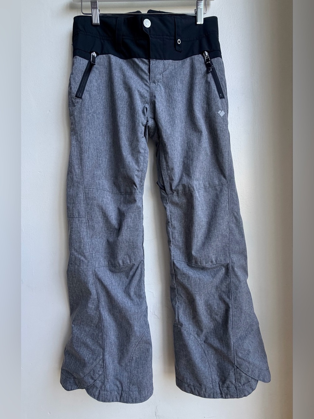 Obermeyer Teen Medium (10-12) Grey Heathered Ski Snowboard Pants